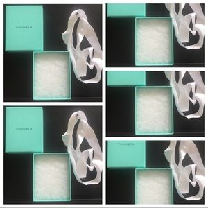 5 Authentic Tiffany & Co boxes with cotton inserts